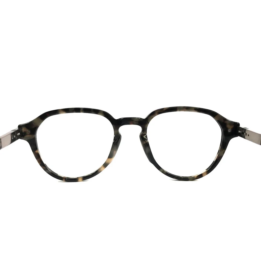 Brioni Eyeglasses Frames BR0079O 004 Tortoise Silver Round Full Rim 51-20-145